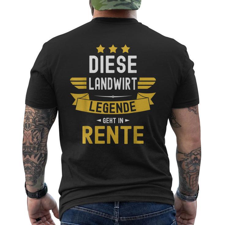 Die Legende Geht In Rente Geht In T-Shirt mit Rückendruck