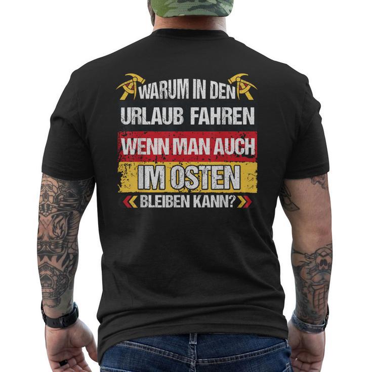 East Germany Ddr Warum In Den Urlaub Fahren T-Shirt mit Rückendruck