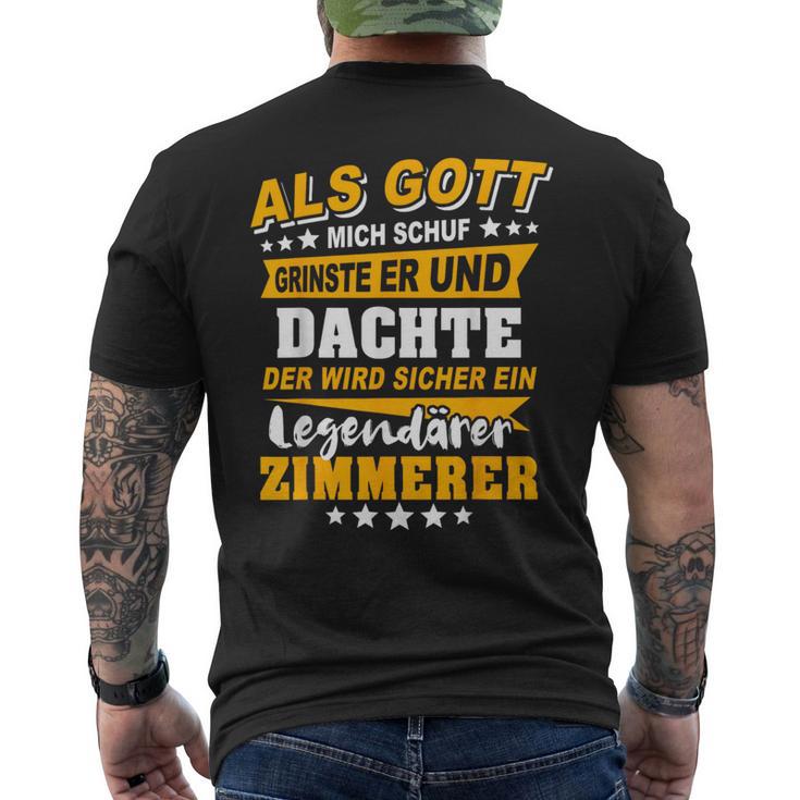 Quote Zimmererer T-Shirt mit Rückendruck