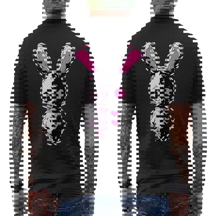 Goth Bunny Gothic Outfit Cute E-Girl Kawaii Rabbit Grunge Men's T-shirt Back Print