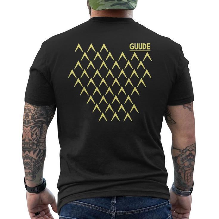 Guude Ribbed Abbelwoiglas Pattern Cider Bembel Hessen T-Shirt mit Rückendruck