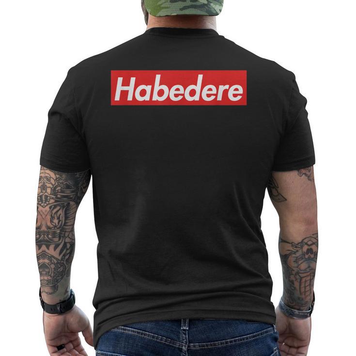 Habedere Red Box Logo Habe Die Ehre Bavarian T-Shirt mit Rückendruck