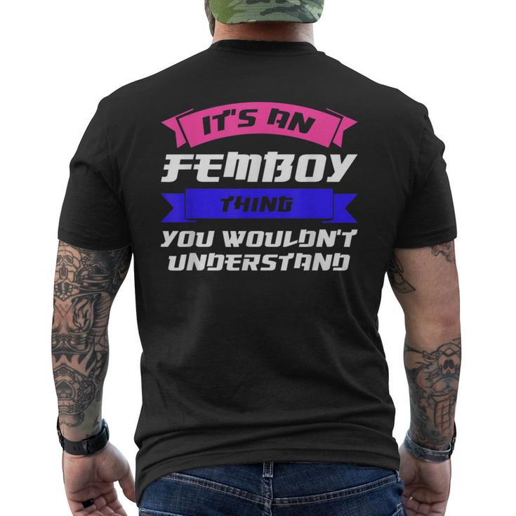 Herren Es Ist Ein Femboy Ding Du Südkorea T-Shirt mit Rückendruck