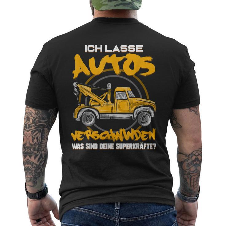 Ich Lasse Autoserschwinden Tow Service T-Shirt mit Rückendruck