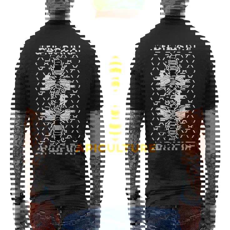 Abeille À Miel Bourdon En Nid D'abeille T-shirt imprimé au dos