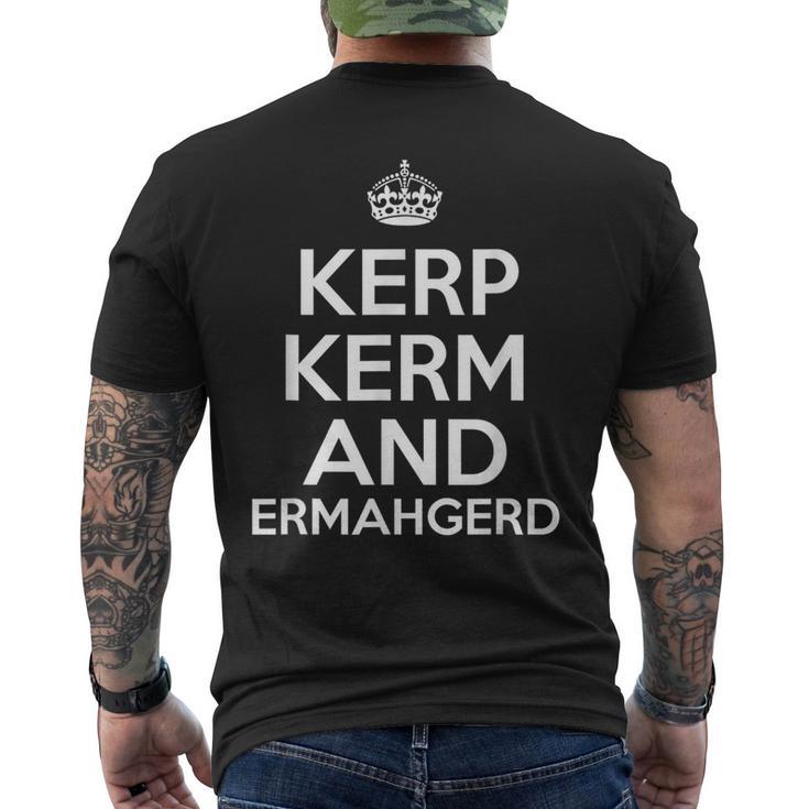 Kerp Kerm And Ermahgerd T-Shirt mit Rückendruck