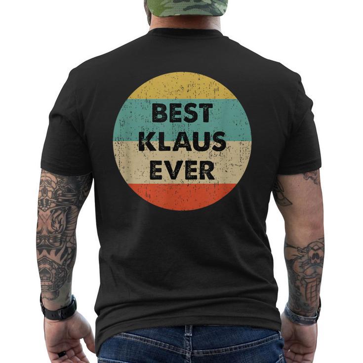 Klaus First Name T-Shirt mit Rückendruck