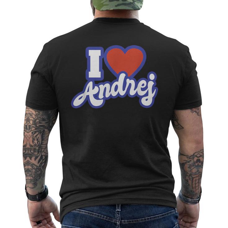 I Love Andrej T-Shirt mit Rückendruck