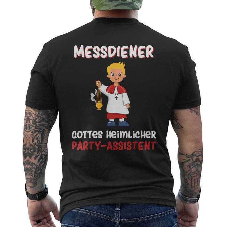 With Ministrant Sternsinger Ministranten Messdienerin Messdiener T-Shirt mit Rückendruck