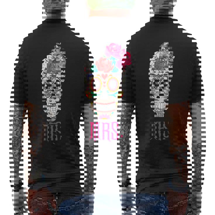 Mrs Sugar -Intage Avec Tête De Mort Dia De Los Muertos Mariée T-shirt imprimé au dos