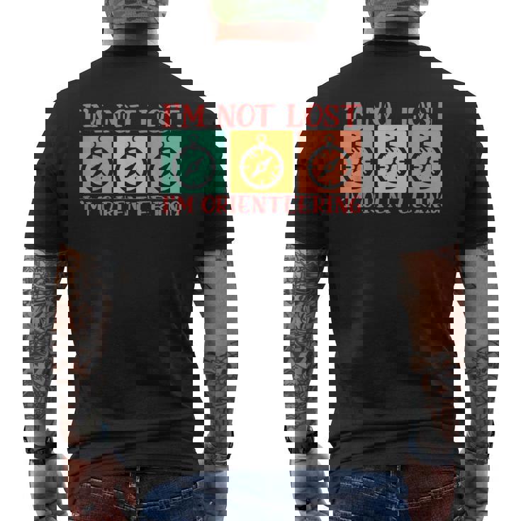 Im Not Lost Im Orienring Compass Randonnée Course D'orientation T-shirt imprimé au dos