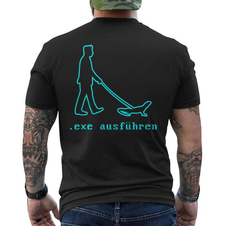 Sys Admin Programmer Computer Scientist Exe Running T-Shirt mit Rückendruck