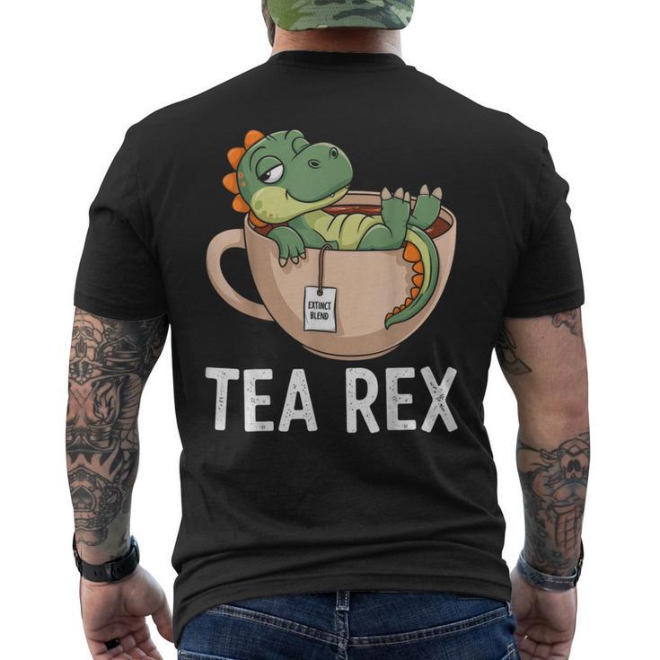 Tea Rex T-Rex Dinosaur Tyrannosaurus T-Shirt mit Rückendruck