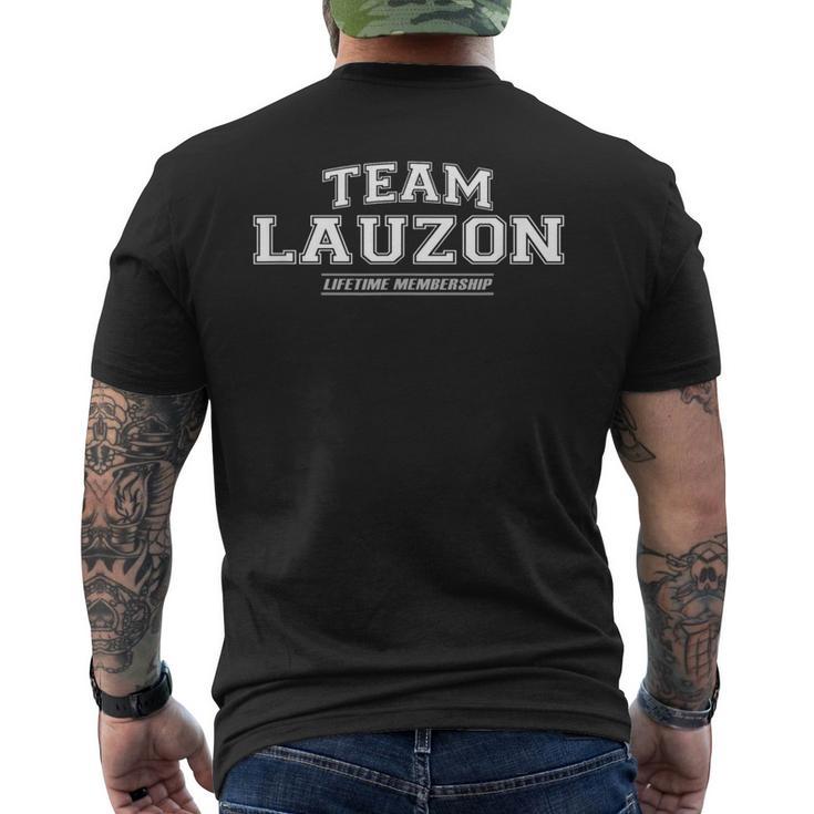 Team Lauzon Stolzer Familienname Nachname Geschenk T-Shirt mit Rückendruck