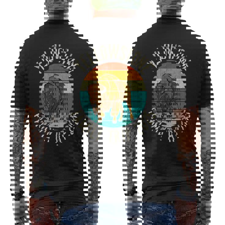 Yellowstone National Park Family Trip 2025 Men's T-shirt Back Print