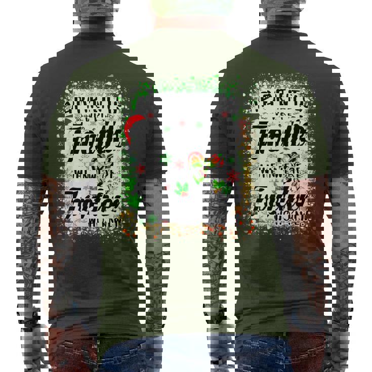 Apparently We're Trouble When We're Together Bestie Xmas Men's T-shirt Back Print