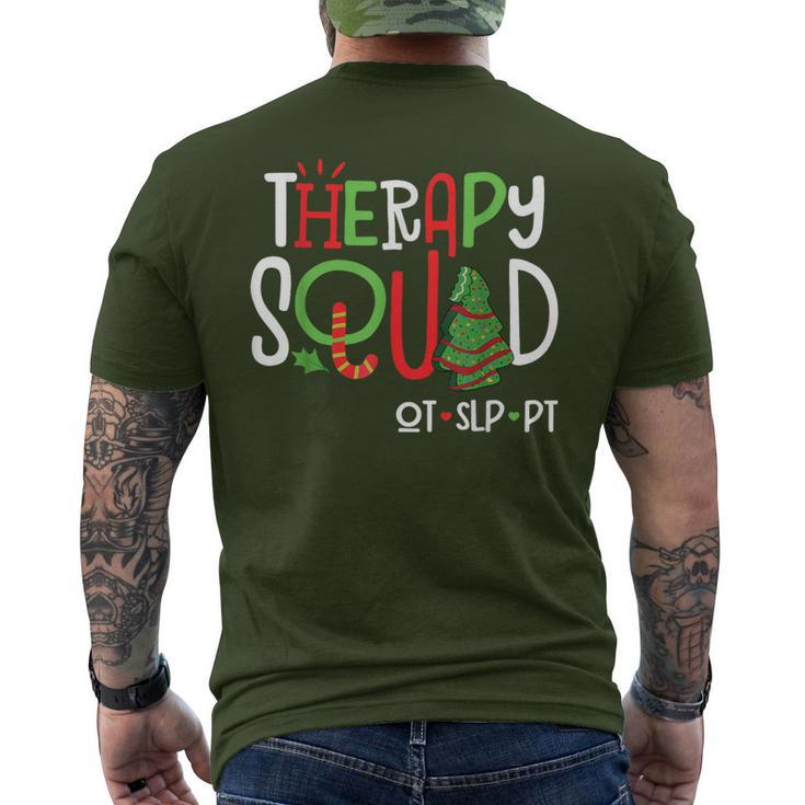 Christmas Therapy Squad Team Slp Ot Pt Men's T-shirt Back Print | Mazezy