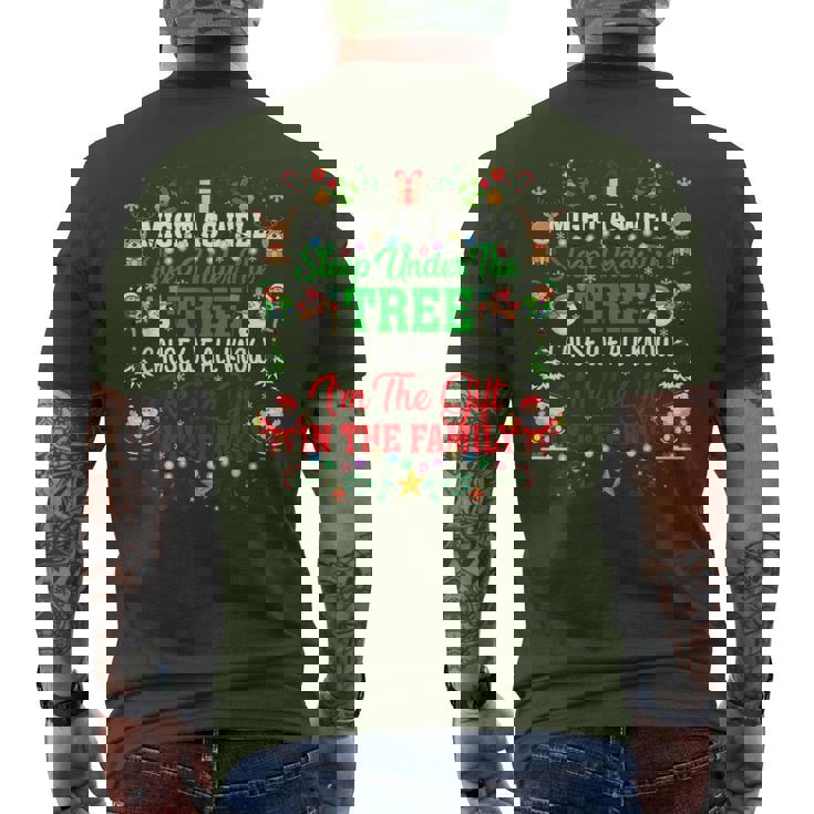 Christmas Might As Well Sleep Under Tree Christmas Men's T-shirt Back Print