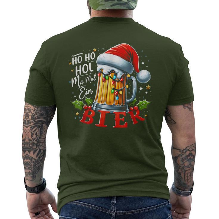 Ho Ho Hol Mir Mal Ein Bier Christmas T-Shirt mit Rückendruck