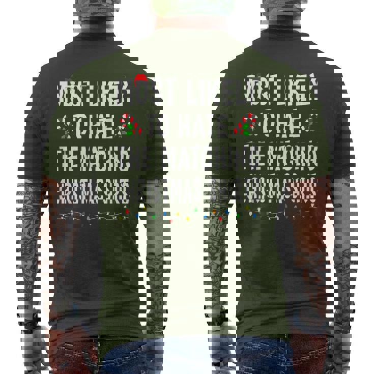 Most Likely To Hate Matching Christmas Family Men's T-shirt Back Print