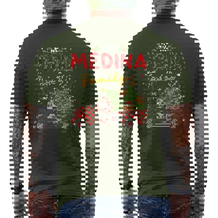 The Medina Family Christmas Matching Pajamas Group Men's T-shirt Back Print