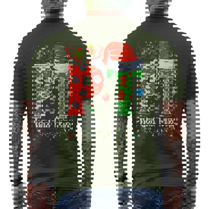 Pt Christmas Physical Therapy Christmas Pt Xmas Men's T-shirt Back Print
