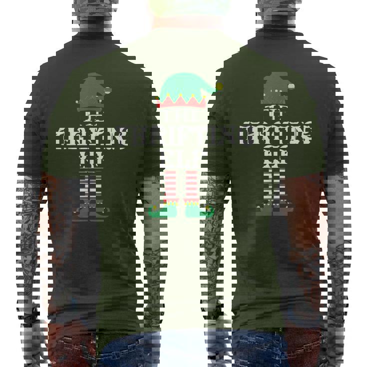 The Thrifting Elf Matching Family Group Xmas Christmas Men's T-shirt Back Print