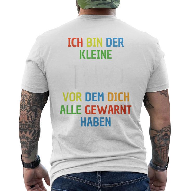 Children's Name Theo Ich Bin Der Kleine Theo T-Shirt mit Rückendruck