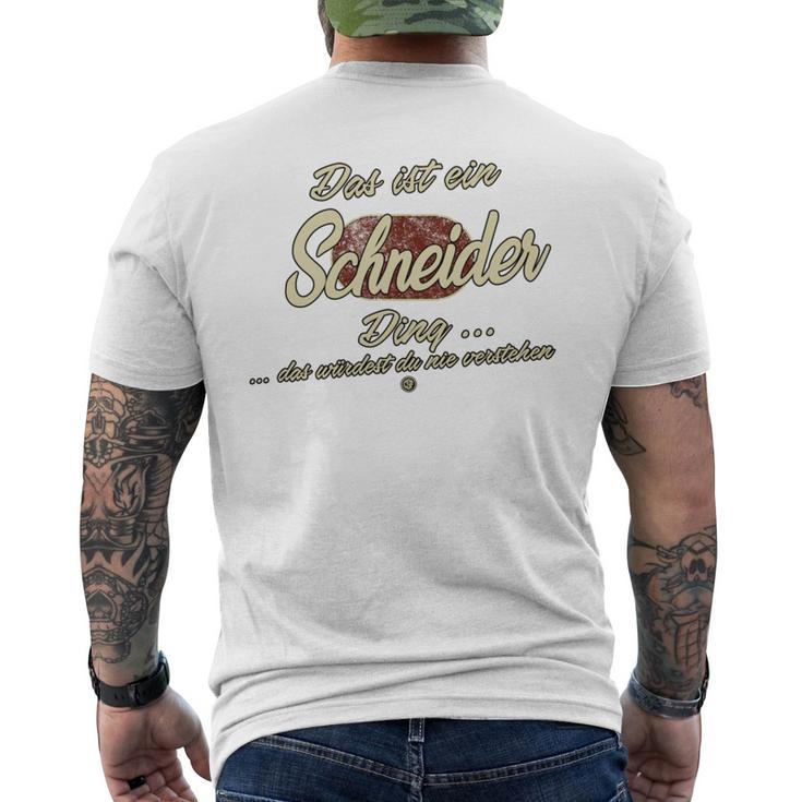 Das Ist Ein Schneider Ding Family Tailor T-Shirt mit Rückendruck