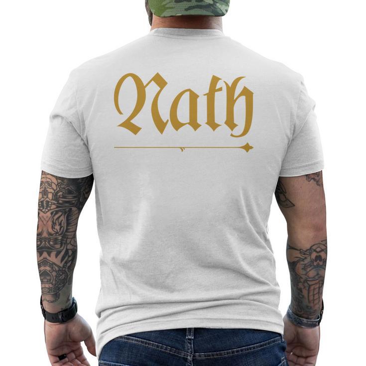 India Surname Nath Family Hindi Indian Surname T-Shirt mit Rückendruck