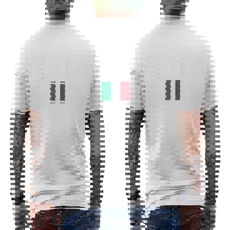 Italy Italian Flag Italia Men's T-shirt Back Print