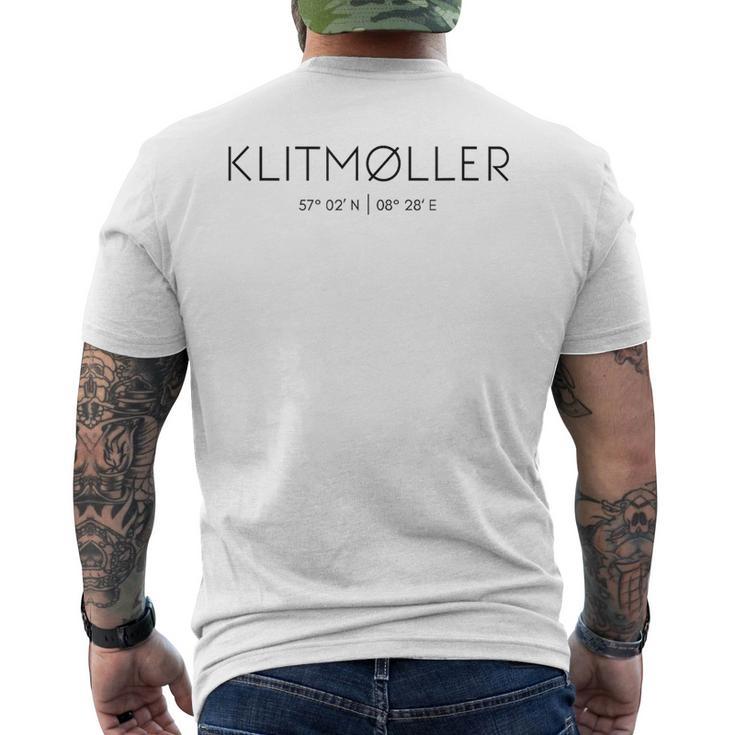 Klitmøller Klitmöller North Jutland Denmark North Sea Gray T-Shirt mit Rückendruck