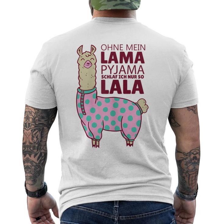 Lama Lama Pyjamas Alpaca Sleep T-Shirt mit Rückendruck