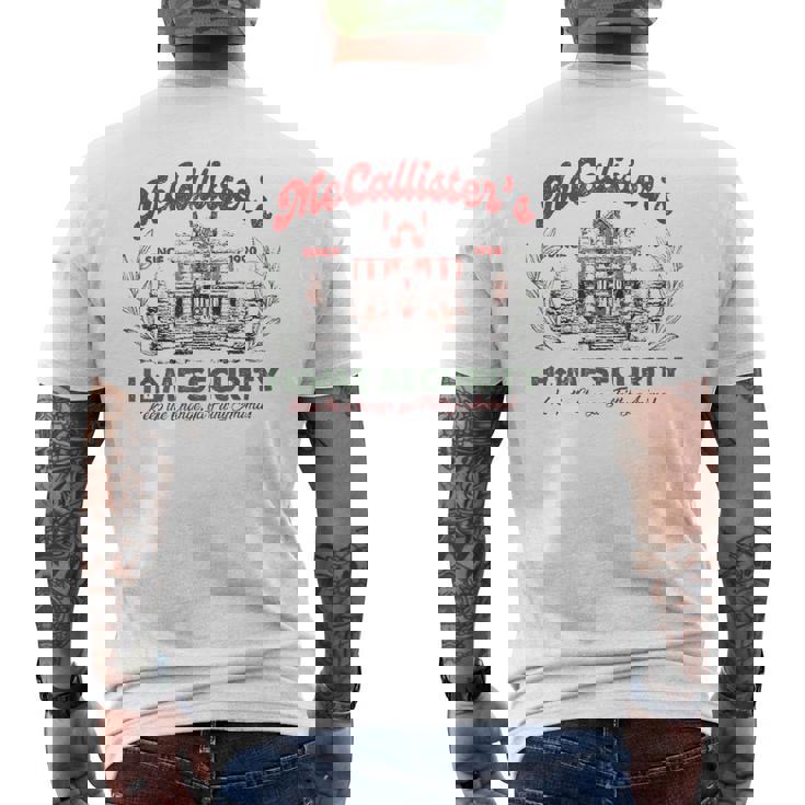 Mc-Calister Christmas Home Security Men's T-shirt Back Print