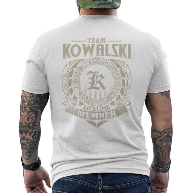 Team Kowalski Lifetime Member Last Name Kowalski Family T-Shirt mit Rückendruck