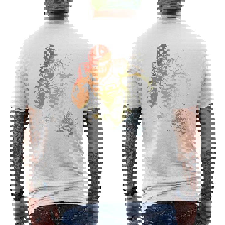 Vintage American Football Leisure Sport Men's T-shirt Back Print