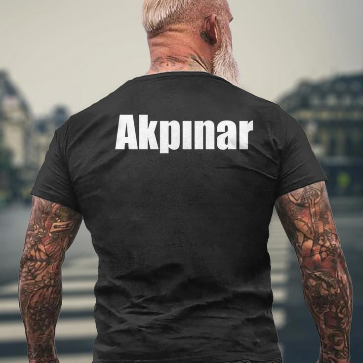 Akpinar Familie Nachname Türkisch Stolz Türkei T-Shirt mit Rückendruck Geschenke für alte Männer