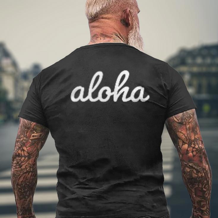 Aloha S T-Shirt mit Rückendruck Geschenke für alte Männer