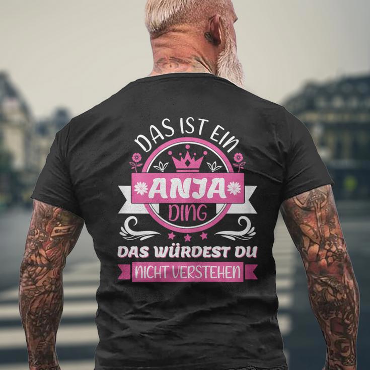 Anja Name Day Das Ist Ein Anja Ding T-Shirt mit Rückendruck Geschenke für alte Männer