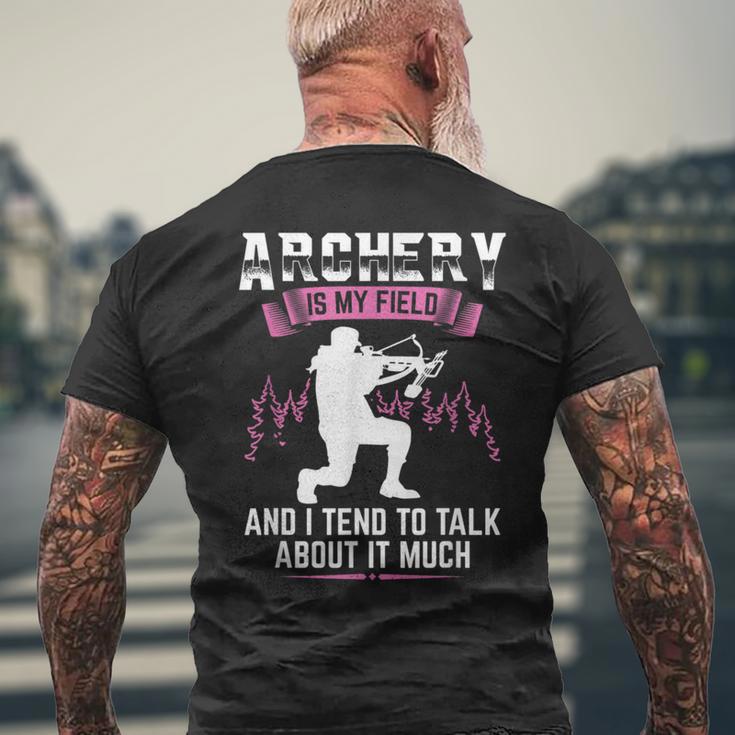 Archery Ist Mein Ding Archers Slogan T-Shirt mit Rückendruck Geschenke für alte Männer