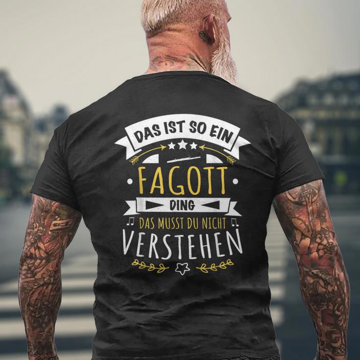 With Bassoon Bassoontist Musiker Das Ist So Ein Bassoon Ding T-Shirt mit Rückendruck Geschenke für alte Männer