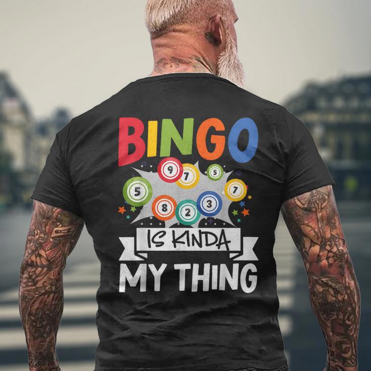 Bingo Ist Irgendwie Mein Ding Lustiges Glücksspiel T-Shirt mit Rückendruck Geschenke für alte Männer