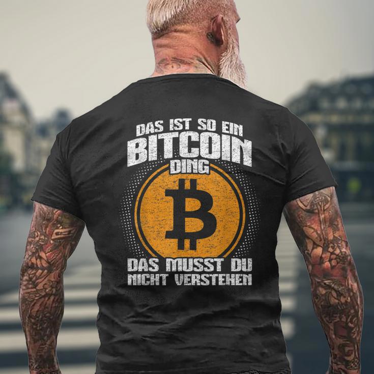 Blockchain Das Ist So Ein Bitcoin Ding Das Ist So Ein Bitcoin D S T-Shirt mit Rückendruck Geschenke für alte Männer