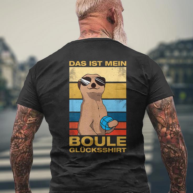 Boule Lucky Petanque T-Shirt mit Rückendruck Geschenke für alte Männer