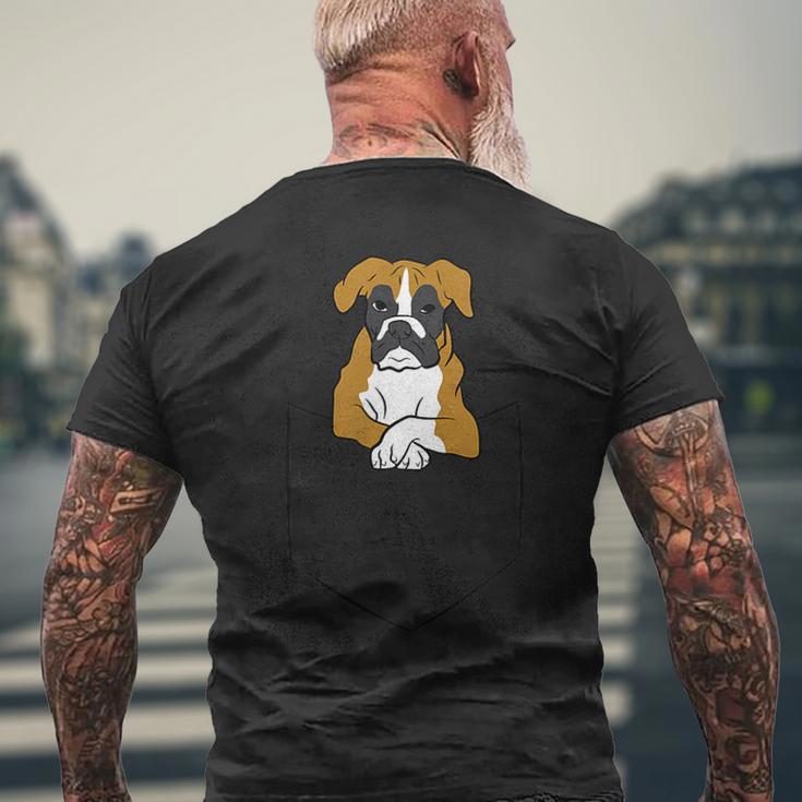 Boxer Dog In Bag Boxer Dog In Bag Dog Boxer T-Shirt mit Rückendruck Geschenke für alte Männer