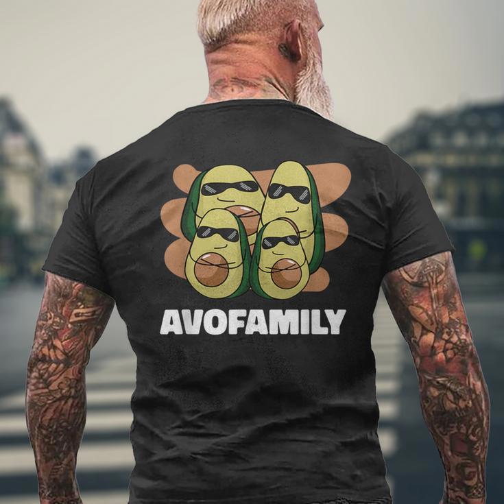 Cool Happy Avofamily Family Avocado T-Shirt mit Rückendruck Geschenke für alte Männer