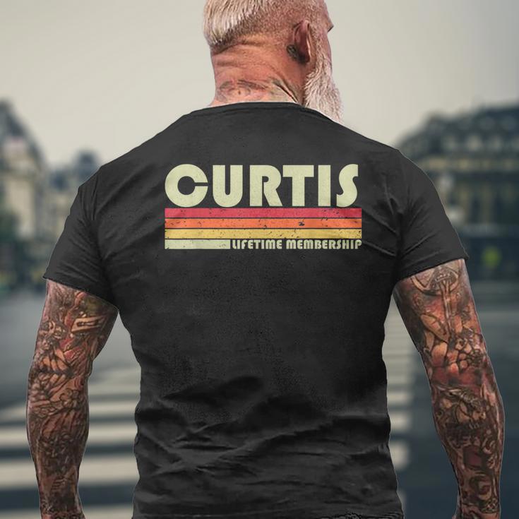 Curtis Nachname Lustiges Retrointage 80Er 90Er Geburtstag Wiedersehen T-Shirt mit Rückendruck Geschenke für alte Männer