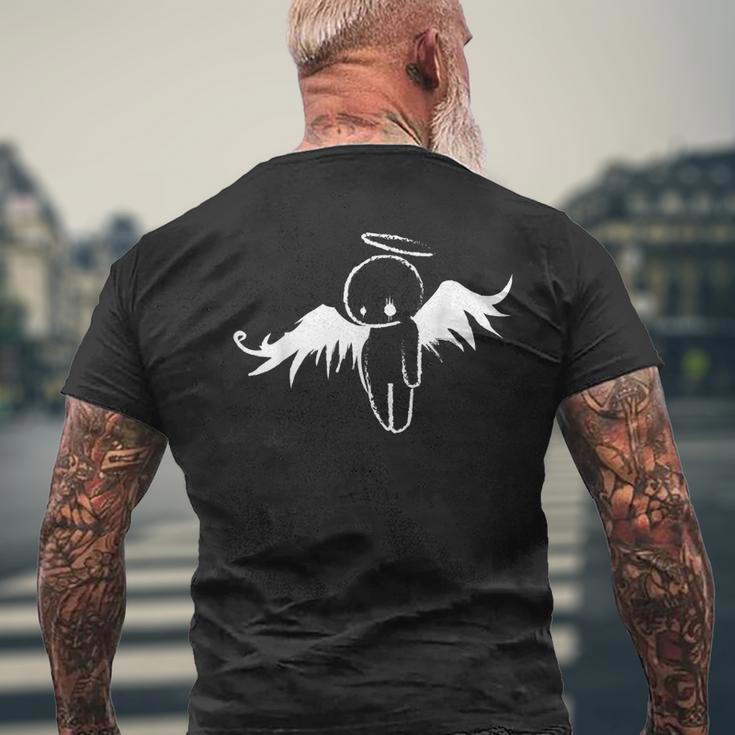 Cute Sad Emo Angel T-Shirt mit Rückendruck Geschenke für alte Männer