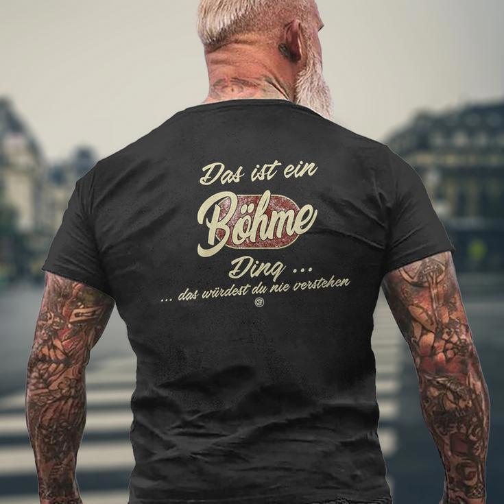 Damen Das Ist Ein Böhme Ding Lustiges Familie Böhme Mit-Ausschnitt T-Shirt mit Rückendruck Geschenke für alte Männer