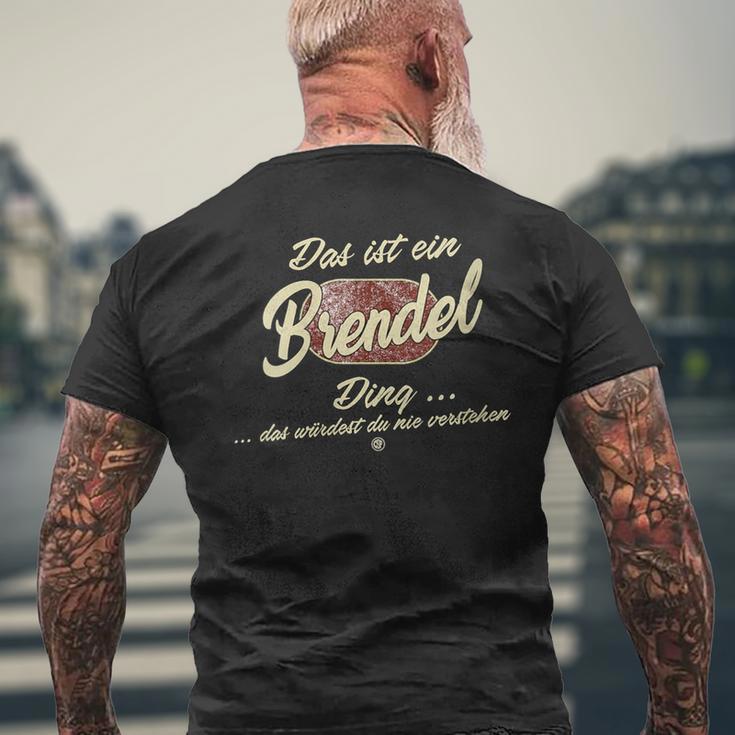 Damen Das Ist Ein Brendel Ding Lustiges Familie Brendel Mit-Ausschnitt T-Shirt mit Rückendruck Geschenke für alte Männer